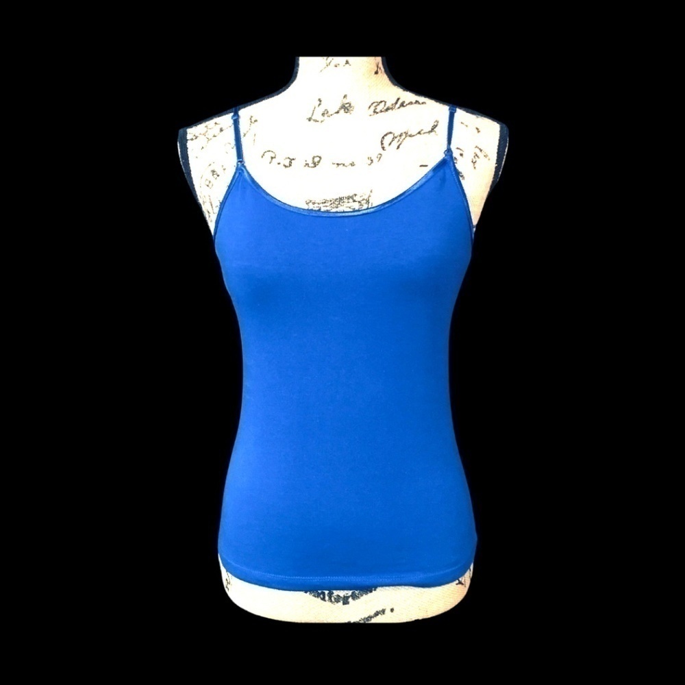 BOZZOLO Basic Cami Camisole Tank Top, ROYAL BLUE, Women's Size Large, NWOT